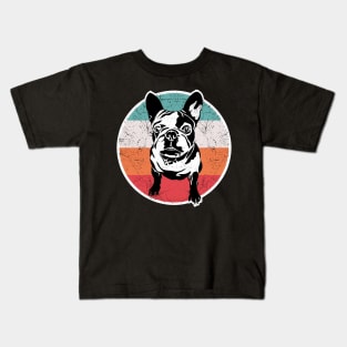 Vintage Retro French Bulldog Kids T-Shirt